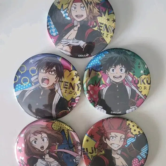 [BUNJANG] My Hero Academia 5-Piece Can Badge Set / 히로아카 캔뱃지 5종