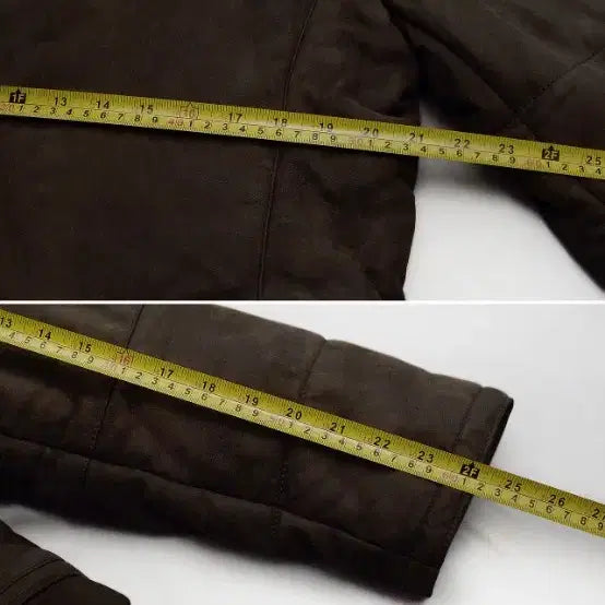 [BUNJANG] Franco Ferraro Lambskin Nubuck Leather Padded Jacket (100) / 프랑코 페라로 이태리 양가죽 누벅레더 패딩 자켓 (100)