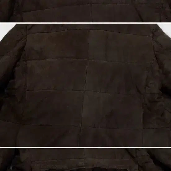 [BUNJANG] Franco Ferraro Lambskin Nubuck Leather Padded Jacket (100) / 프랑코 페라로 이태리 양가죽 누벅레더 패딩 자켓 (100)