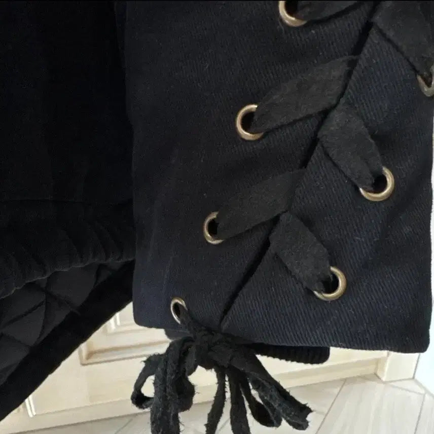 [BUNJANG] Maje Black Ribbon Padded Jacket / maje 마쥬 블랙 리본 패딩 36사이즈