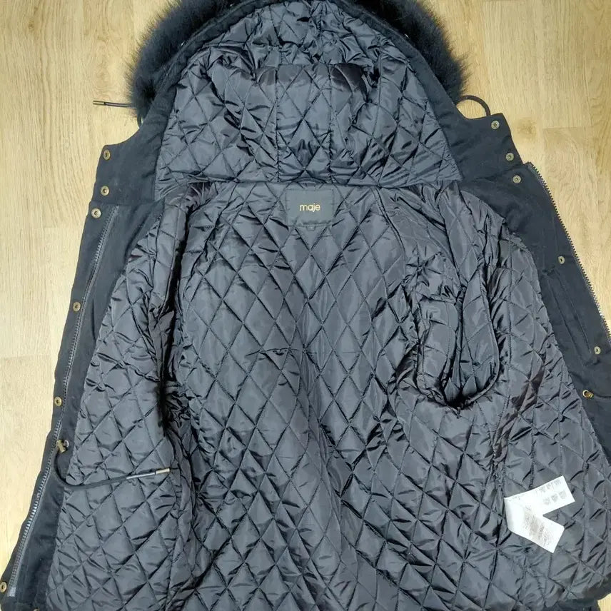 [BUNJANG] Maje Black Ribbon Padded Jacket / maje 마쥬 블랙 리본 패딩 36사이즈