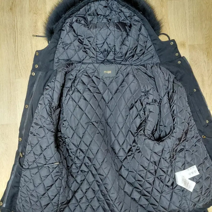 [BUNJANG] Maje Black Ribbon Padded Jacket / maje 마쥬 블랙 리본 패딩 36사이즈