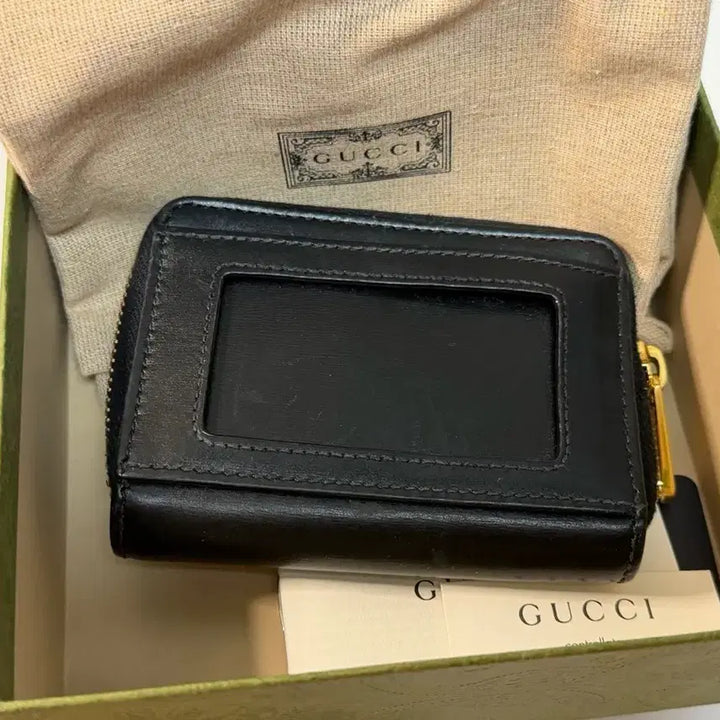 [BUNJANG] Gucci Horsebit 1955 Zip Card Wallet Black / 구찌 홀스빗 1955 지퍼 카드지갑 블랙