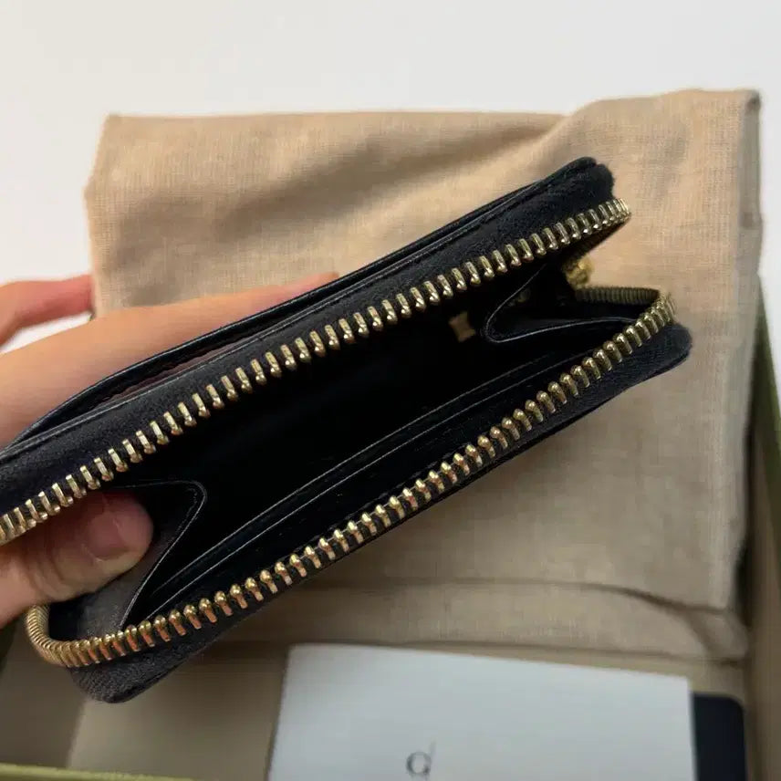 [BUNJANG] Gucci Horsebit 1955 Zip Card Wallet Black / 구찌 홀스빗 1955 지퍼 카드지갑 블랙