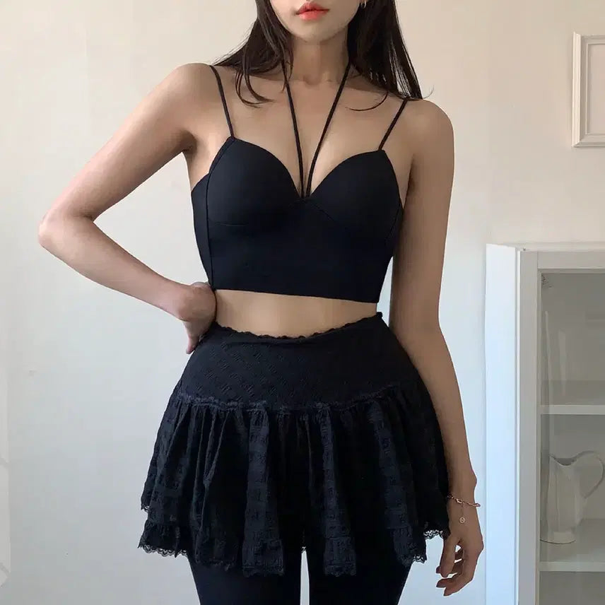 [BUNJANG] Strap Bra Top Tank Top / 스트랩 브라탑 나시