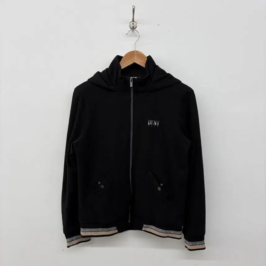 [BUNJANG] DKNY Golf Black Hooded Zip-Up Jacket (Women&