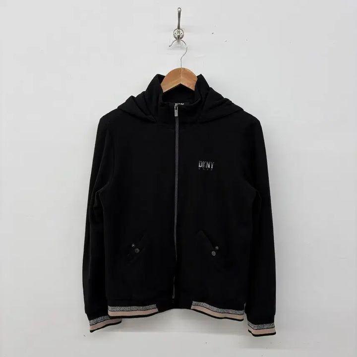 [BUNJANG] DKNY Golf Black Hooded Zip-Up Jacket (Women&