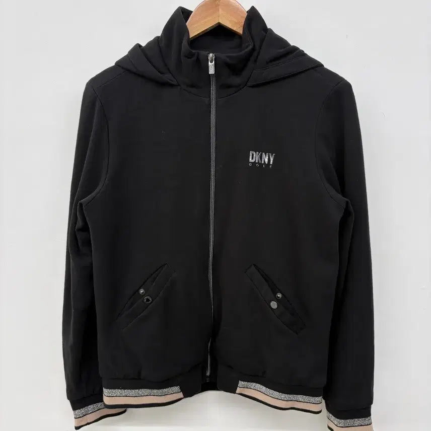 [BUNJANG] DKNY Golf Black Hooded Zip-Up Jacket (Women&