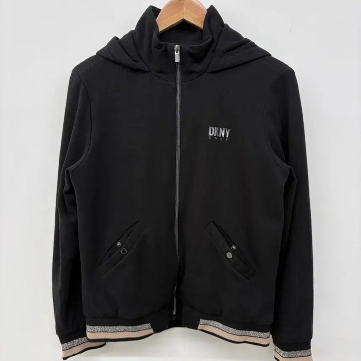 [BUNJANG] DKNY Golf Black Hooded Zip-Up Jacket (Women&