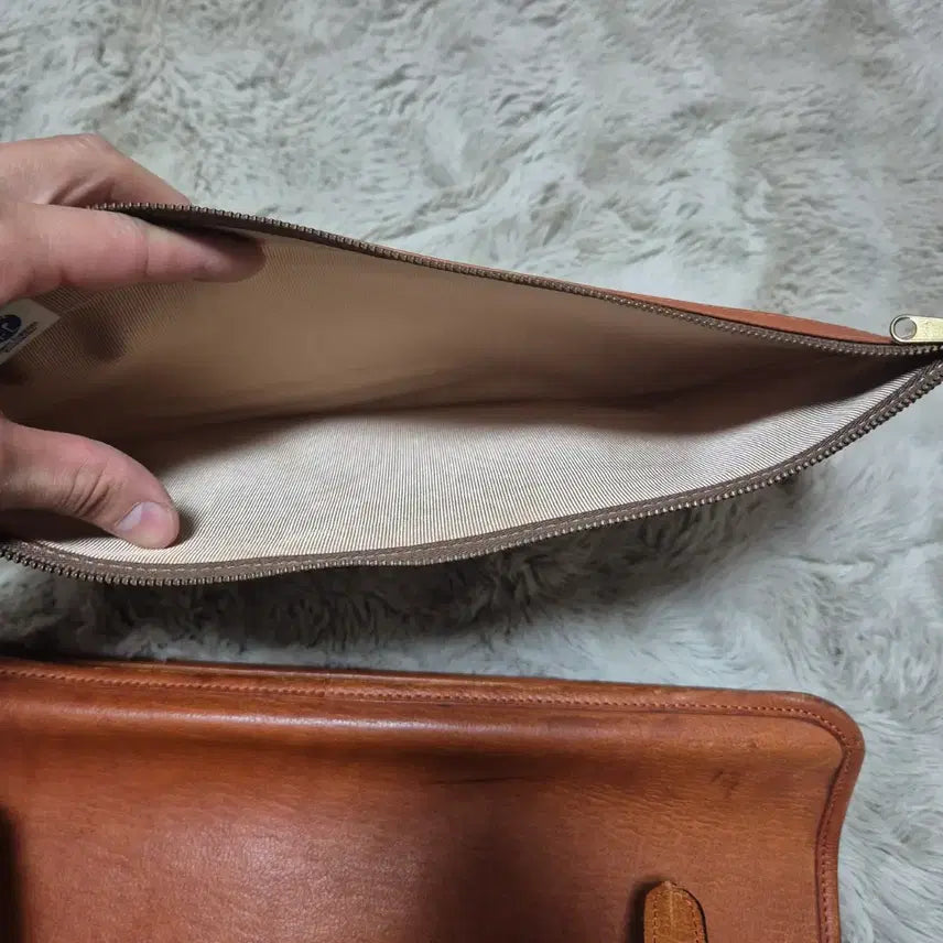 [BUNJANG] Porter Vintage Leather Briefcase Brown / 포터 빈티지 가죽 서류 가방 브라운