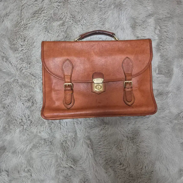 [BUNJANG] Porter Vintage Leather Briefcase Brown / 포터 빈티지 가죽 서류 가방 브라운