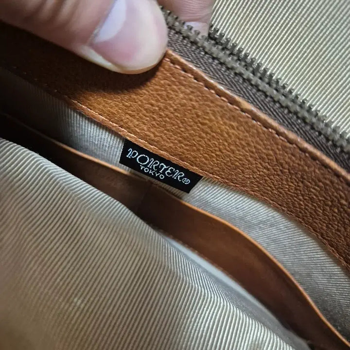 [BUNJANG] Porter Vintage Leather Briefcase Brown / 포터 빈티지 가죽 서류 가방 브라운