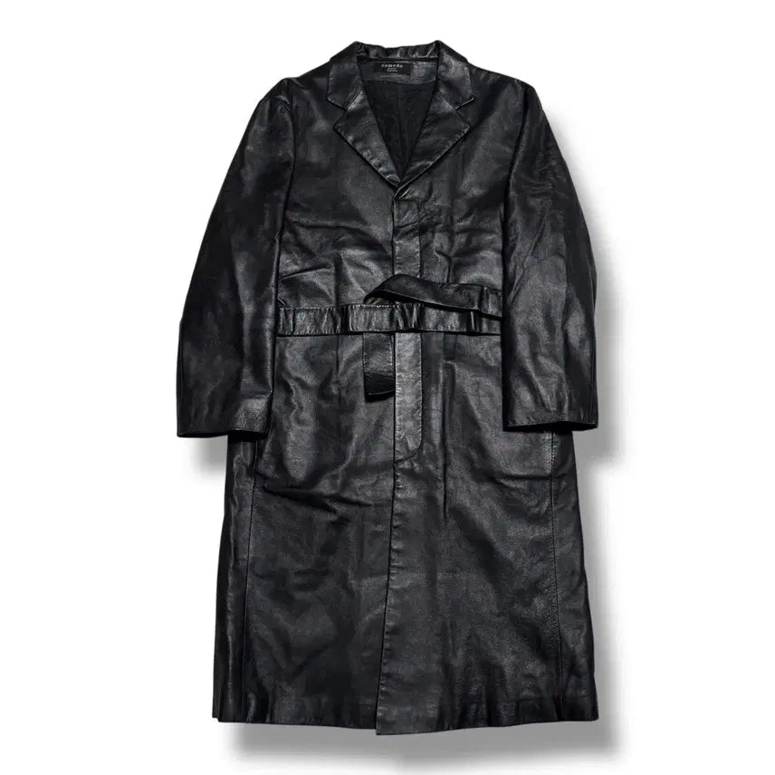 [BUNJANG] Comodo Leather Long Coat / Comodo 양가죽 롱 코트
