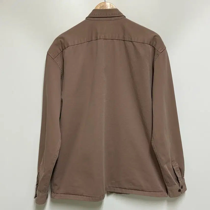 [SOLD OUT] [남자-105]지오다노 브라운 투포켓 코튼 셔츠자켓