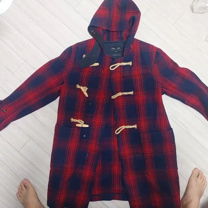 [BUNJANG] Eastlogue Checkered Duffle Coat / 이스트로그 코트 M