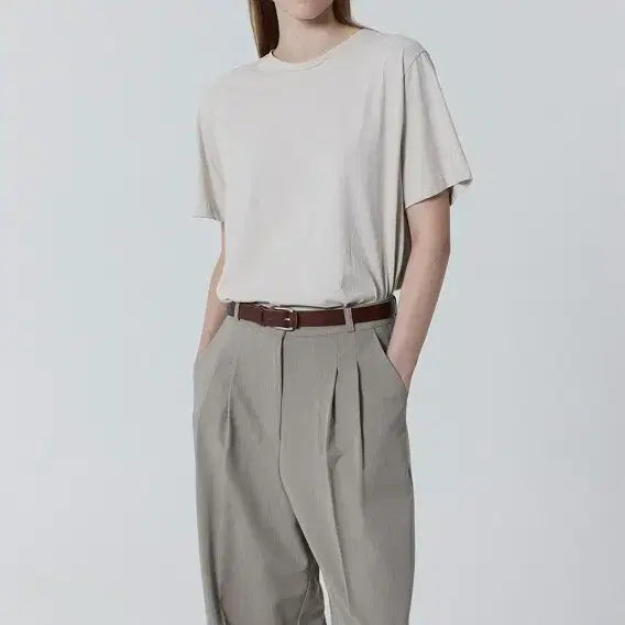 [BUNJANG] Julia Pepe Oatmeal Slacks / [택달린 새제품] 줄리아페페 슬랙스 (오트밀)L사이즈