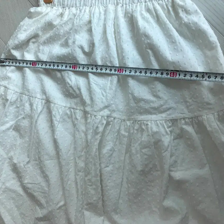 [BUNJANG] Banding Long Ruffle Skirt White / 밴딩 캉캉 롱 스커트 화이트