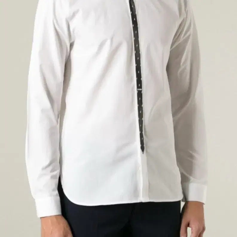 [BUNJANG] Lightning Tie Shirt White Size 100 / 번개타이 셔츠 화이트 95-슬림100 사이즈