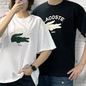 [BUNJANG] Lacoste Big Logo T-Shirt / 라코스테 빅로고 반팔 티셔츠