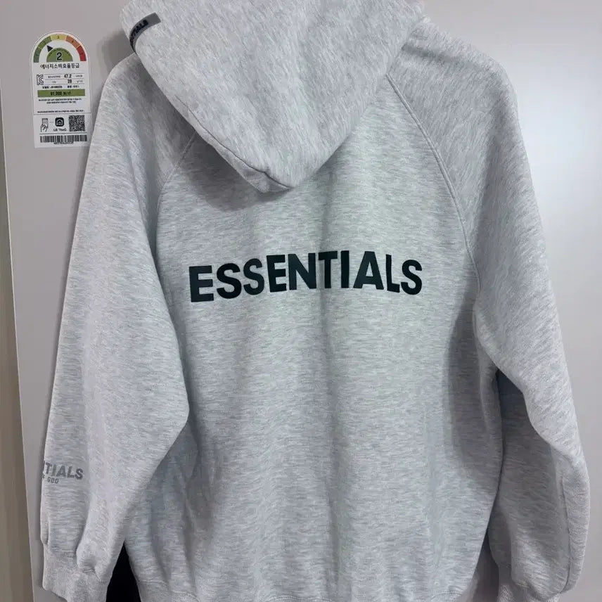 [SOLD OUT] 주카스페이스 에센셜 짚업 후드 멜란지그레이 46 (105)