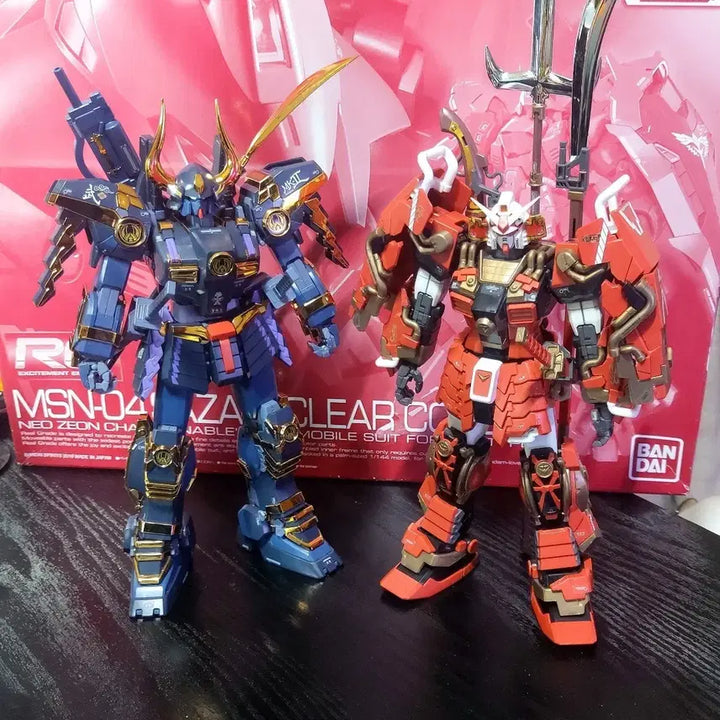 [BUNJANG] Bandai Jinmusha Gundam &amp; Musha Gundam Mark II Complete Model / 반다이 MG 진무사건담 전국의진 &amp; 무사건담 마크2 완성품 팝니다