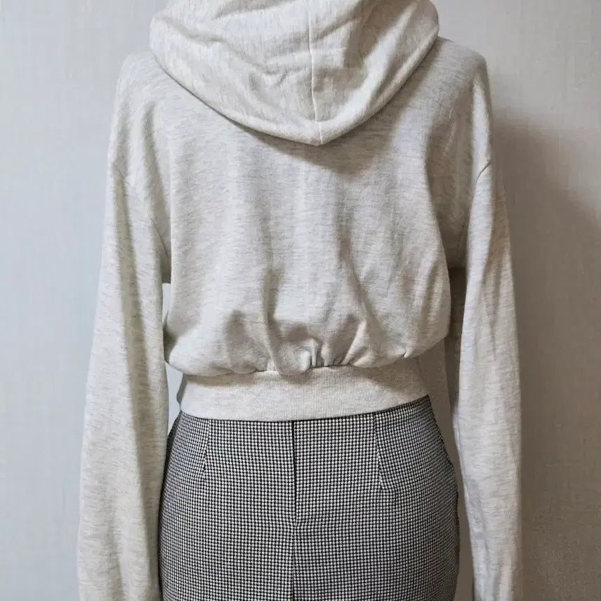[BUNJANG] Magenta Studio Oatmeal Crop Hoodie / 마젠타: 스튜디오 후드 티셔츠 오트밀 스판