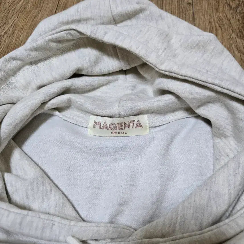 [BUNJANG] Magenta Studio Oatmeal Crop Hoodie / 마젠타: 스튜디오 후드 티셔츠 오트밀 스판