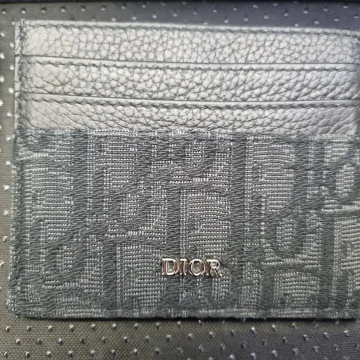 [SOLD OUT] 풀박스 디올 카드 홀더 블랙 디올 오블리크 자카드