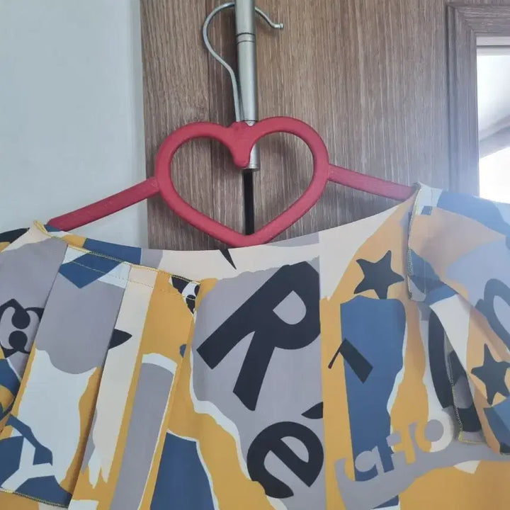 [BUNJANG] JDC Resistance Print Pleated Mini Dress / JDC 레지스탕스 프린트 플리츠  원피스