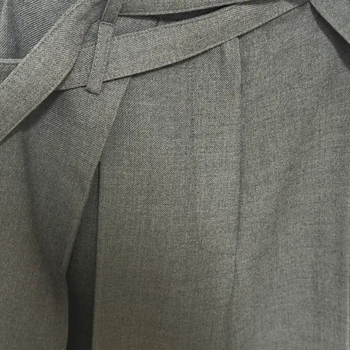[BUNJANG] Abieuma Cross Belted Wide Wool Trousers / 아비에무아 크로스 벨티드 와이드 울 트라우저