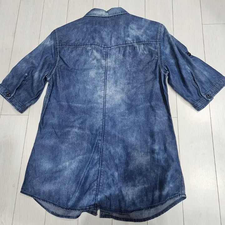 [BUNJANG] Beanpole Denim Short Sleeve Shirt Size 85 / 빈폴 데님 반팔 셔츠 85