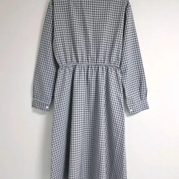 [BUNJANG] Check Pattern Long Shirt Dress / 체크 패턴 셔츠 롱 원피스