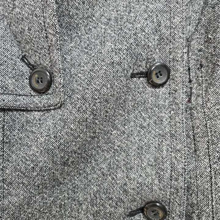 [BUNJANG] Anne Klein Herringbone Crop Jacket / 앤클라인 모직 헤링본 크롭 자켓 88