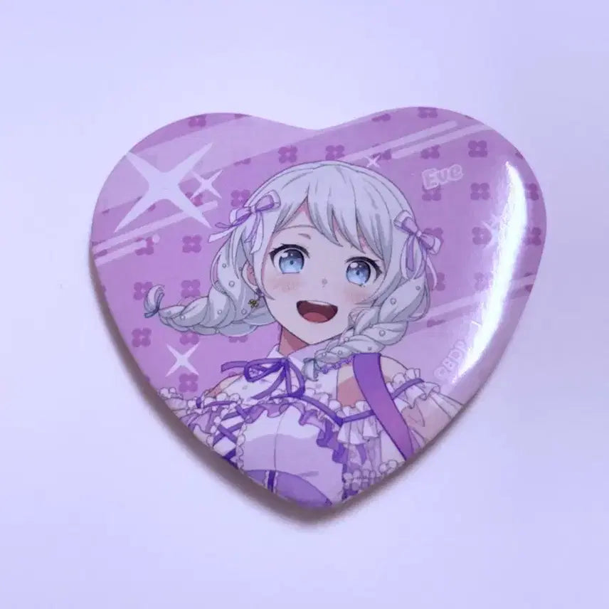 [BUNJANG] BanG Dream! Eve Heart Can Badge / 뱅드림 이브 하트 캔뱃지