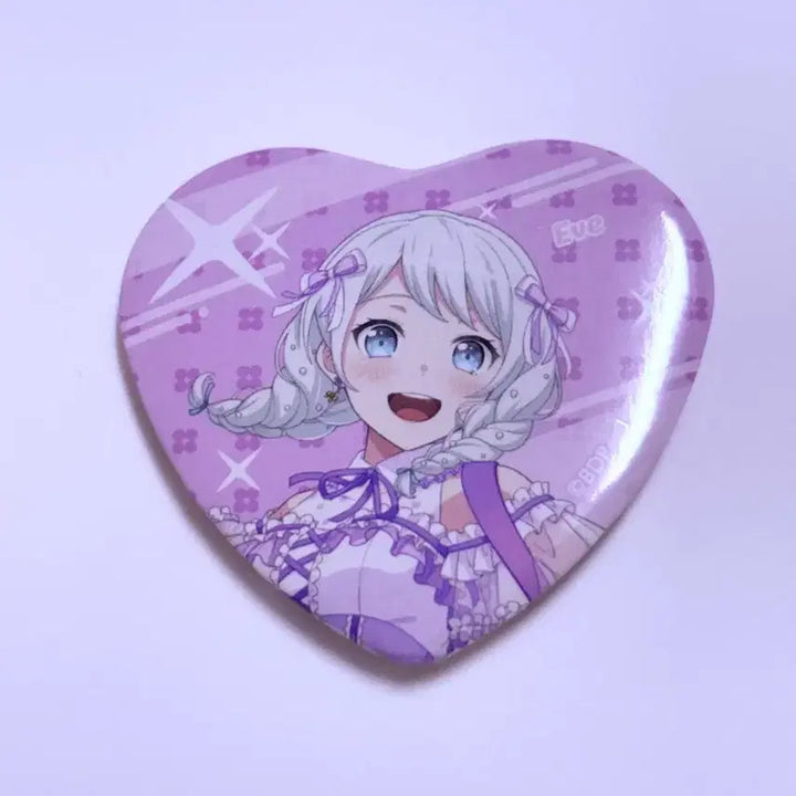 [BUNJANG] BanG Dream! Eve Heart Can Badge / 뱅드림 이브 하트 캔뱃지