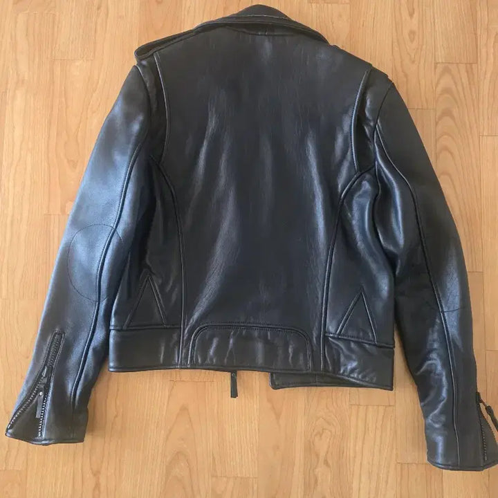 [BUNJANG] XL Black Lambskin Leather Rider Jacket / [XL]블랙 양가죽 레더 라이더 자켓