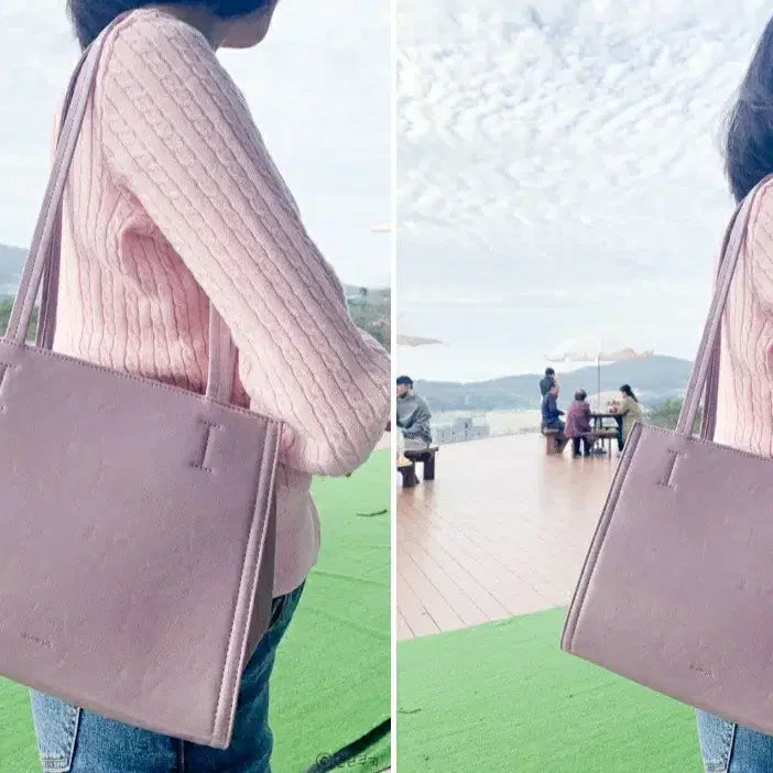 [BUNJANG] Stand Oil Oblong Bag Mini Lavender Handbag / 스탠드오일 가방 오블롱백 미니 토트백 숄더백