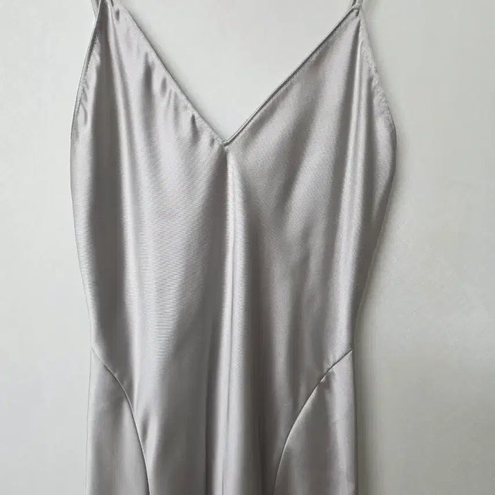 [BUNJANG] ZARA Silver Long Slip Dress / 자라 실버 롱 슬립 드레스