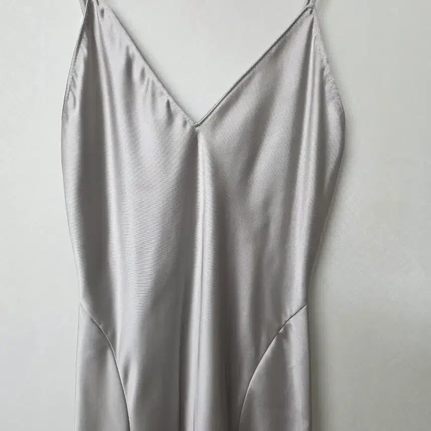 [BUNJANG] ZARA Silver Long Slip Dress / 자라 실버 롱 슬립 드레스