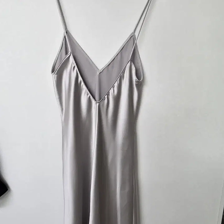 [BUNJANG] ZARA Silver Long Slip Dress / 자라 실버 롱 슬립 드레스
