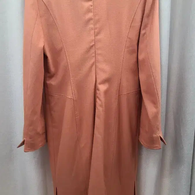 [BUNJANG] Le Muse Orange Long Dress Suit / 르뮤 오렌지색 롱 원피스 정장 스타일