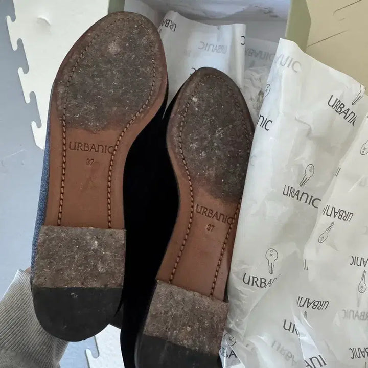 [BUNJANG] Urbanic 30 Velvet Flat Shoes / 얼바닉30 벨벳 플랫슈즈 37