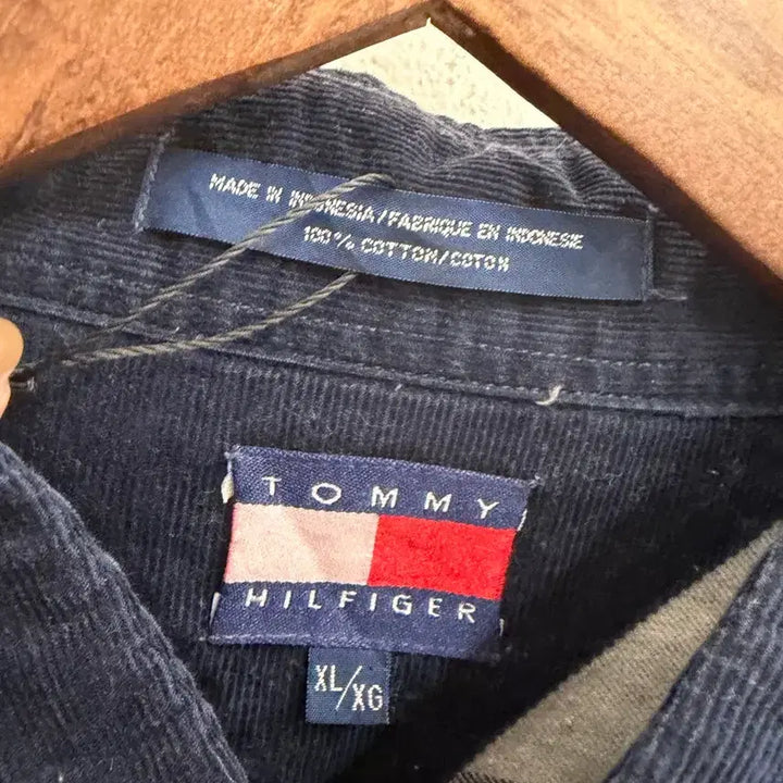 [BUNJANG] Tommy Hilfiger Laurel Wreath Vintage Shirt / N131. 타미힐피거 월계수 빈티지 셔츠