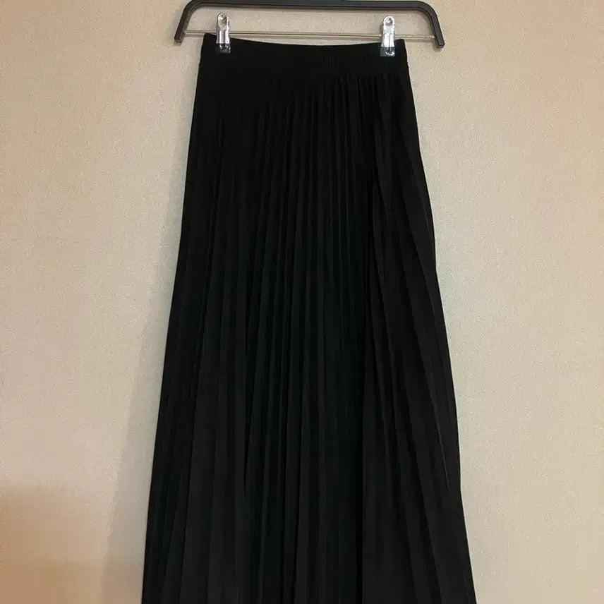 [BUNJANG] Suede Long Pleated Skirt XS / 스웨이드 롱플리츠 스커트 XS 착샷