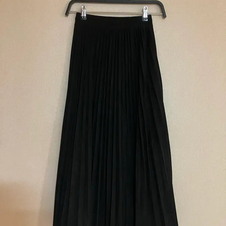 [BUNJANG] Suede Long Pleated Skirt XS / 스웨이드 롱플리츠 스커트 XS 착샷