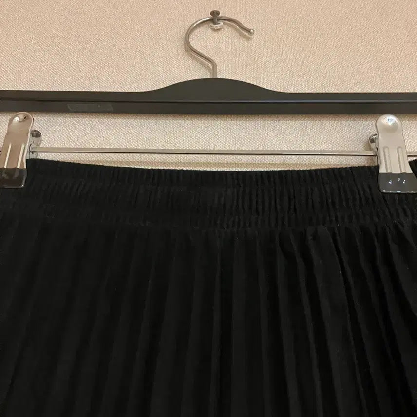 [BUNJANG] Suede Long Pleated Skirt XS / 스웨이드 롱플리츠 스커트 XS 착샷