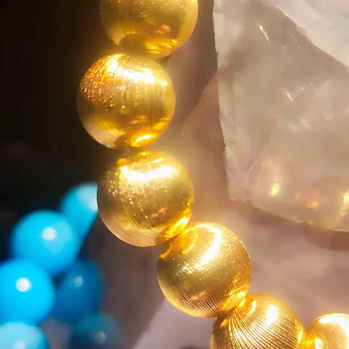 [BUNJANG] 10mm Gold Plated Ball Bracelet / 24k도금 10mm골드 볼 팔찌