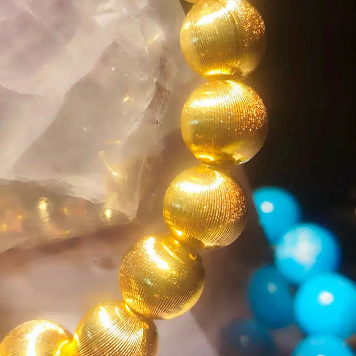 [BUNJANG] 10mm Gold Plated Ball Bracelet / 24k도금 10mm골드 볼 팔찌
