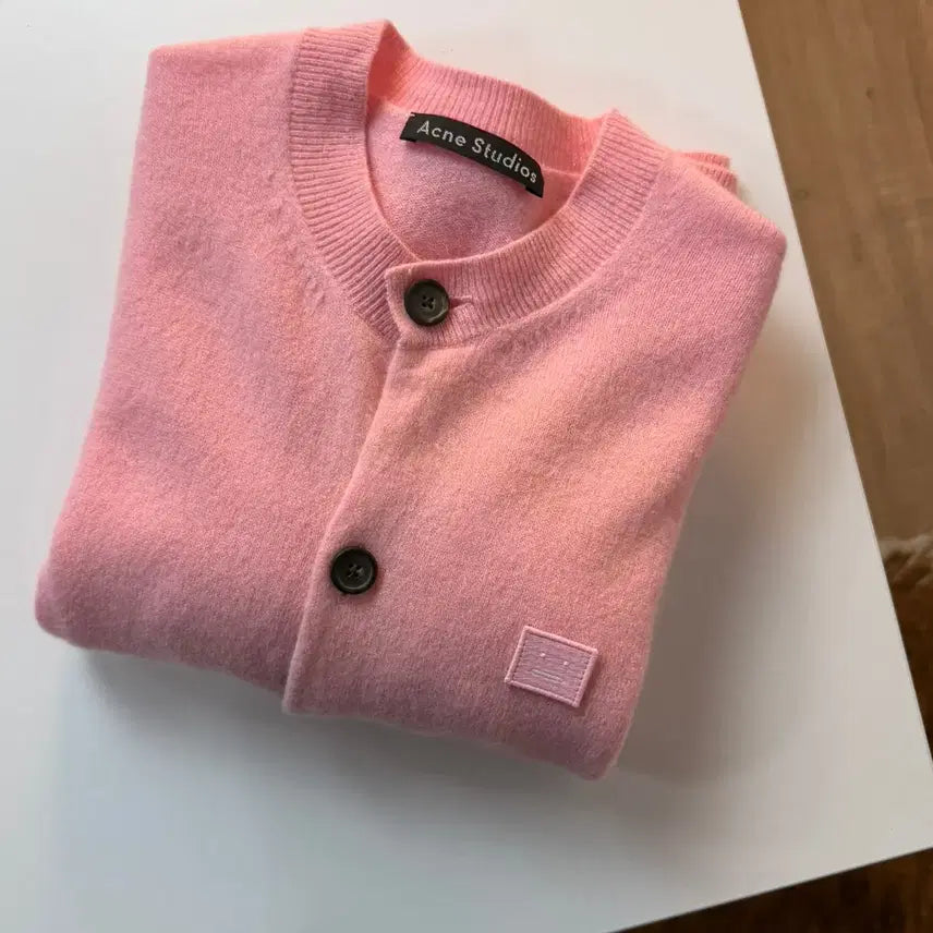 [BUNJANG] Acne Studios Face Logo Wool Cardigan / 아크네 스튜디오 페이스 로고 울 가디건