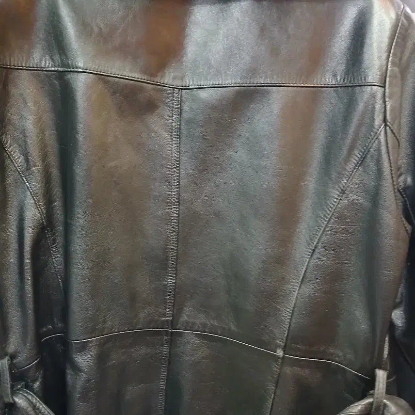 [BUNJANG] Golf Brothers Black Cowhide Leather Coat / Golf Brothers 블랙 소가죽 코트77
